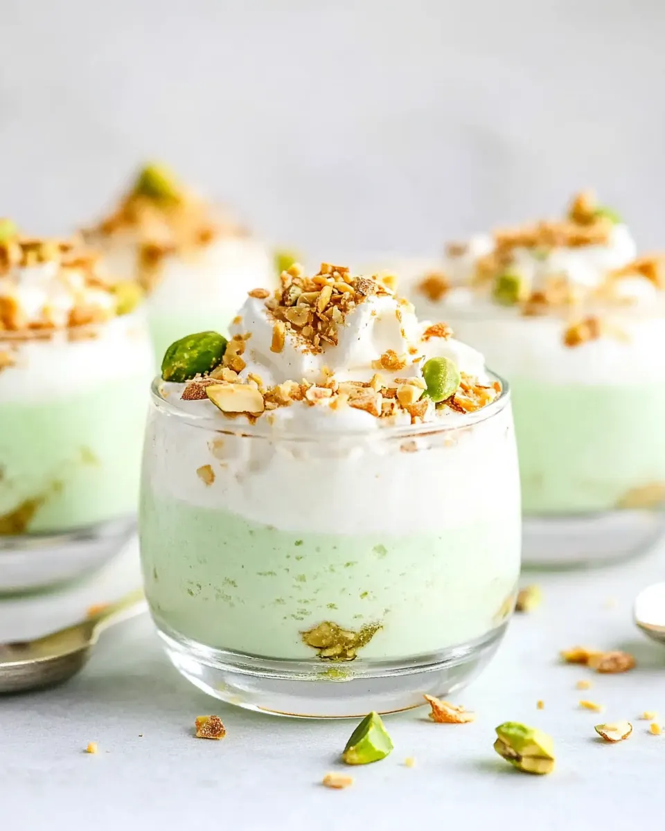 Homemade Pistachio Pudding Parfaits photo