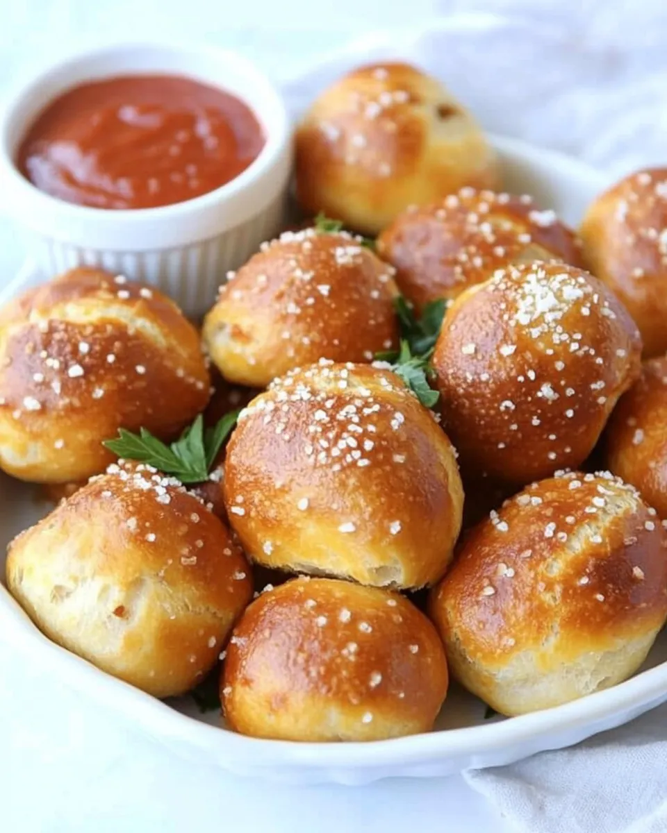 Easy Pizza Pretzel Bites recipe photo
