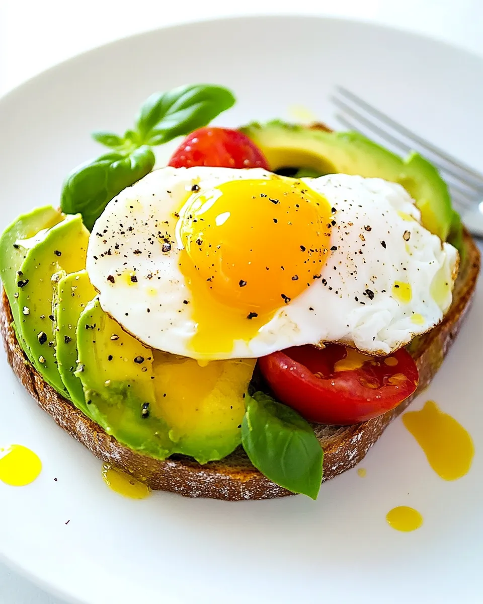 Easy Poached Egg Avocado Toast recipe photo