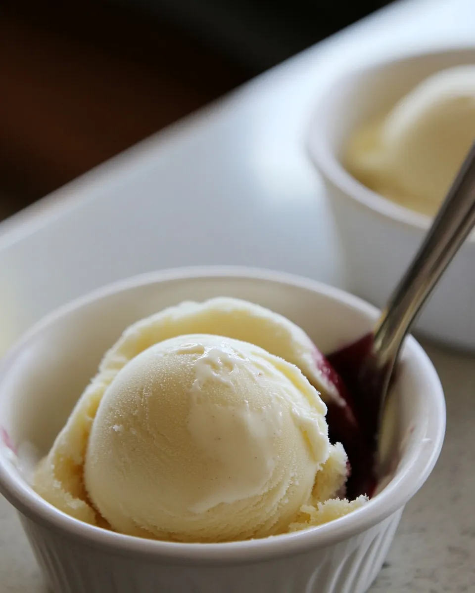 Easy Polenta Ice Cream (Gelato di polenta) food shot