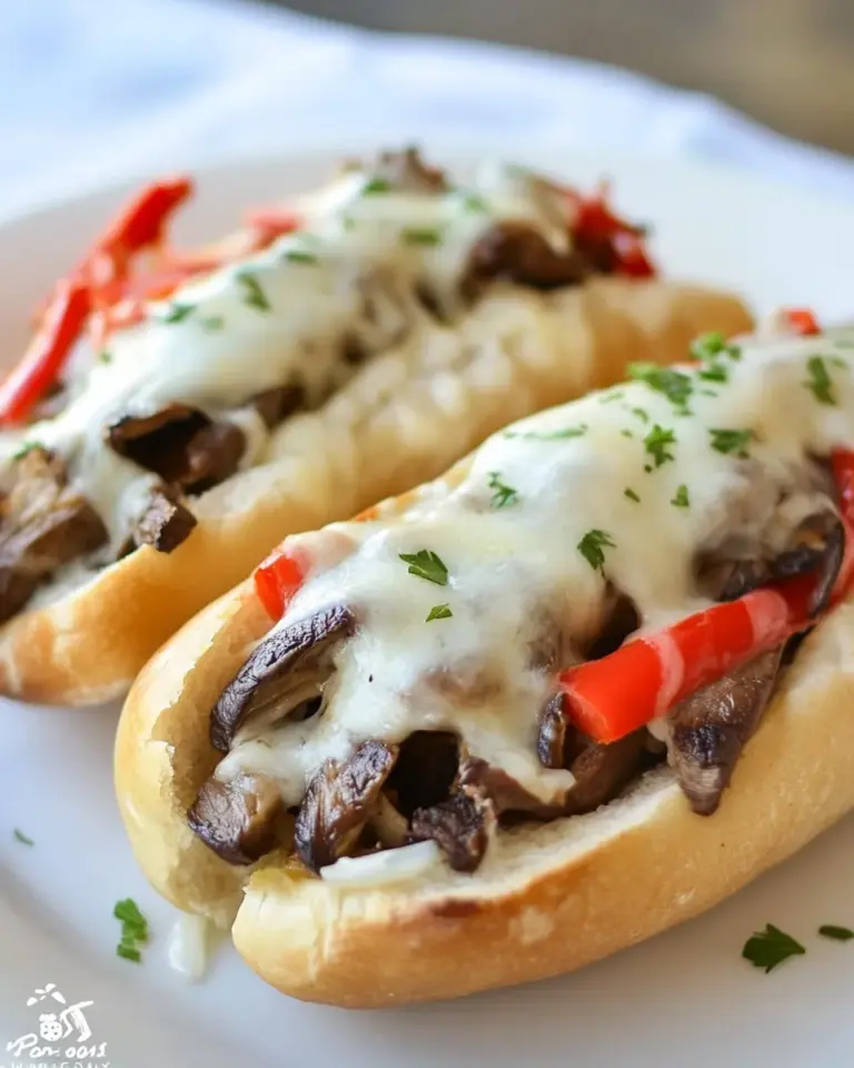 Homemade Portobello Cheesesteaks photo