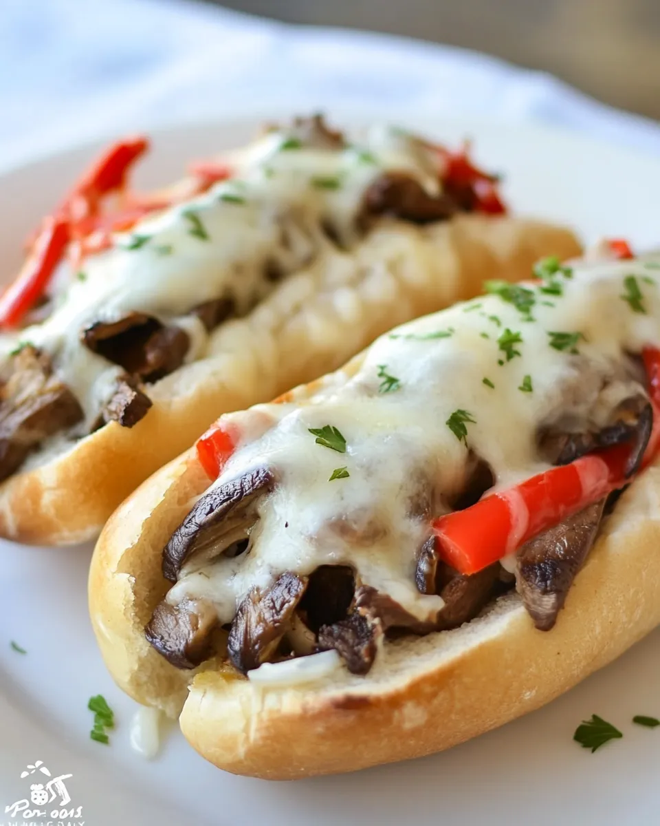 Homemade Portobello Cheesesteaks photo