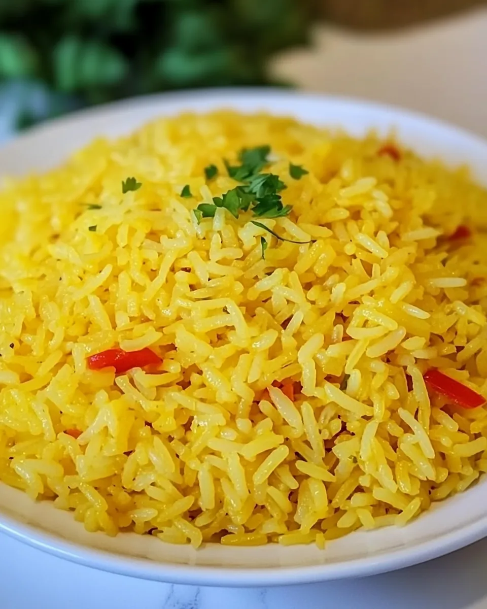 Easy Portuguese Rice food shot