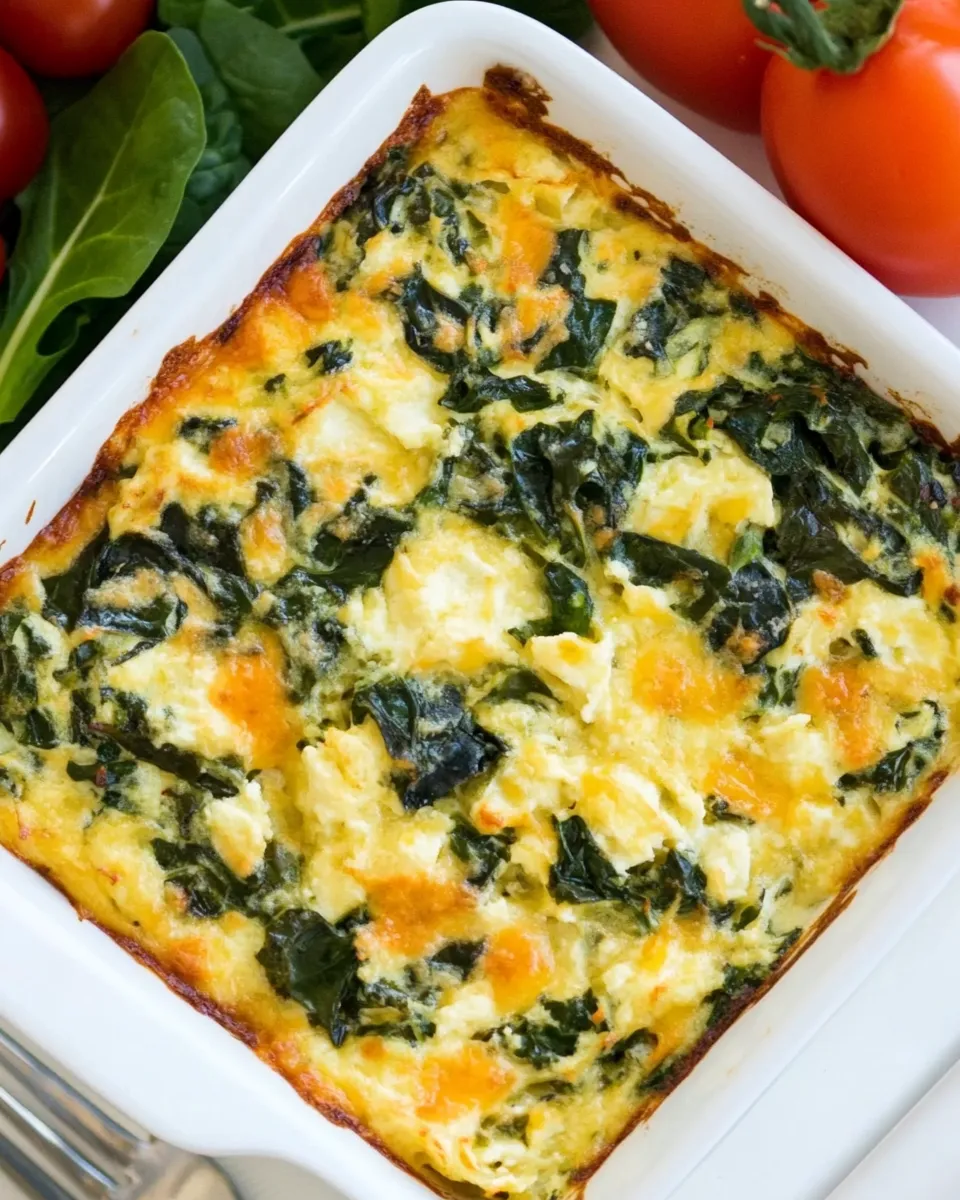 Delicious Power Greens Breakfast Casserole dish photo