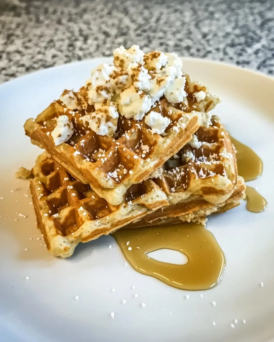 Healthy Protein Paleo Waffles plate image