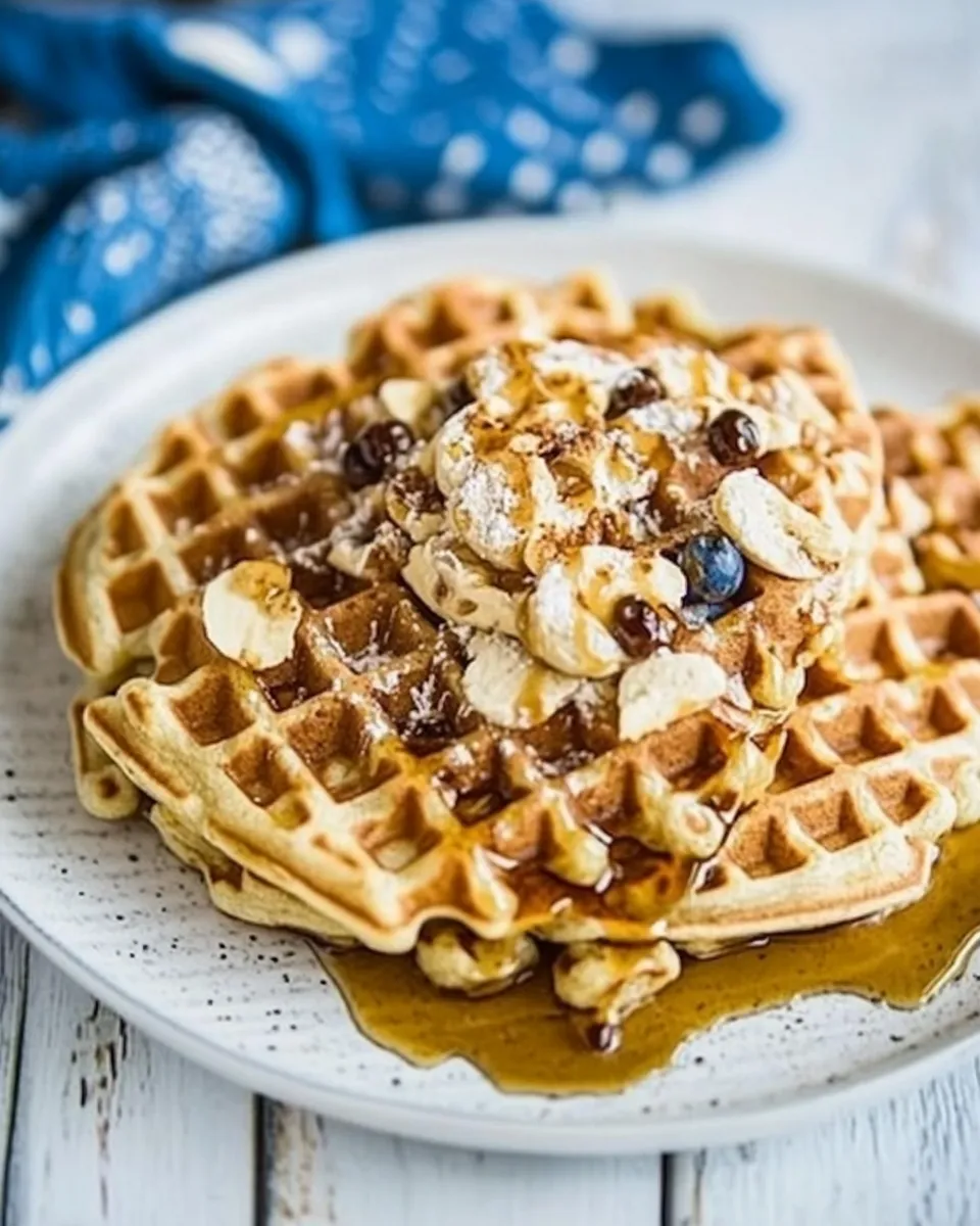 Easy Protein Paleo Waffles food shot