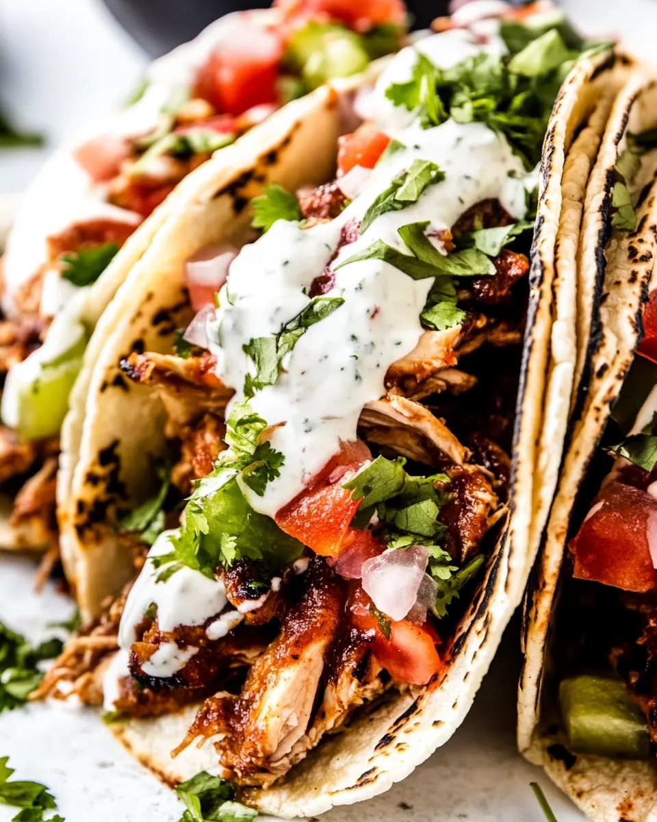 Delicious Pulled Chicken Tacos dish photo