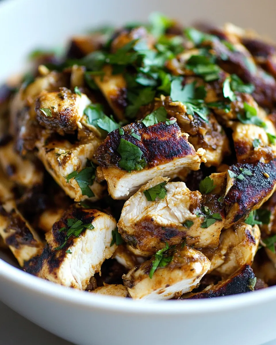 Easy Qdoba Copycat Chicken food shot