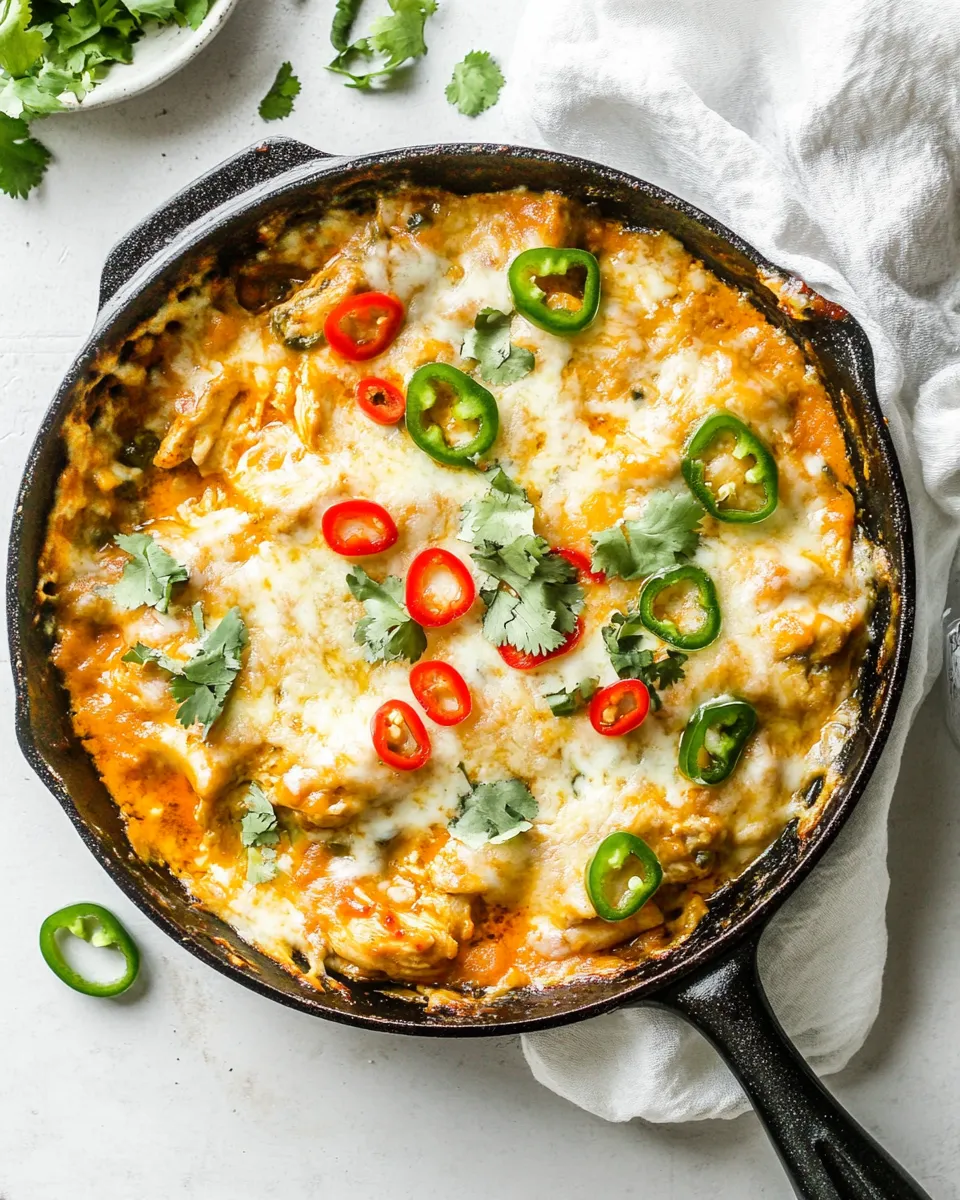 Classic Queso Chicken Skillet recipe image