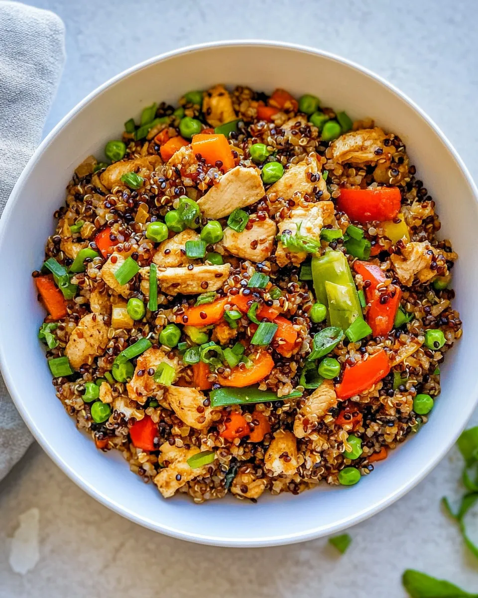 Delicious Quinoa Fried Rice with Chicken and Vegetables picture