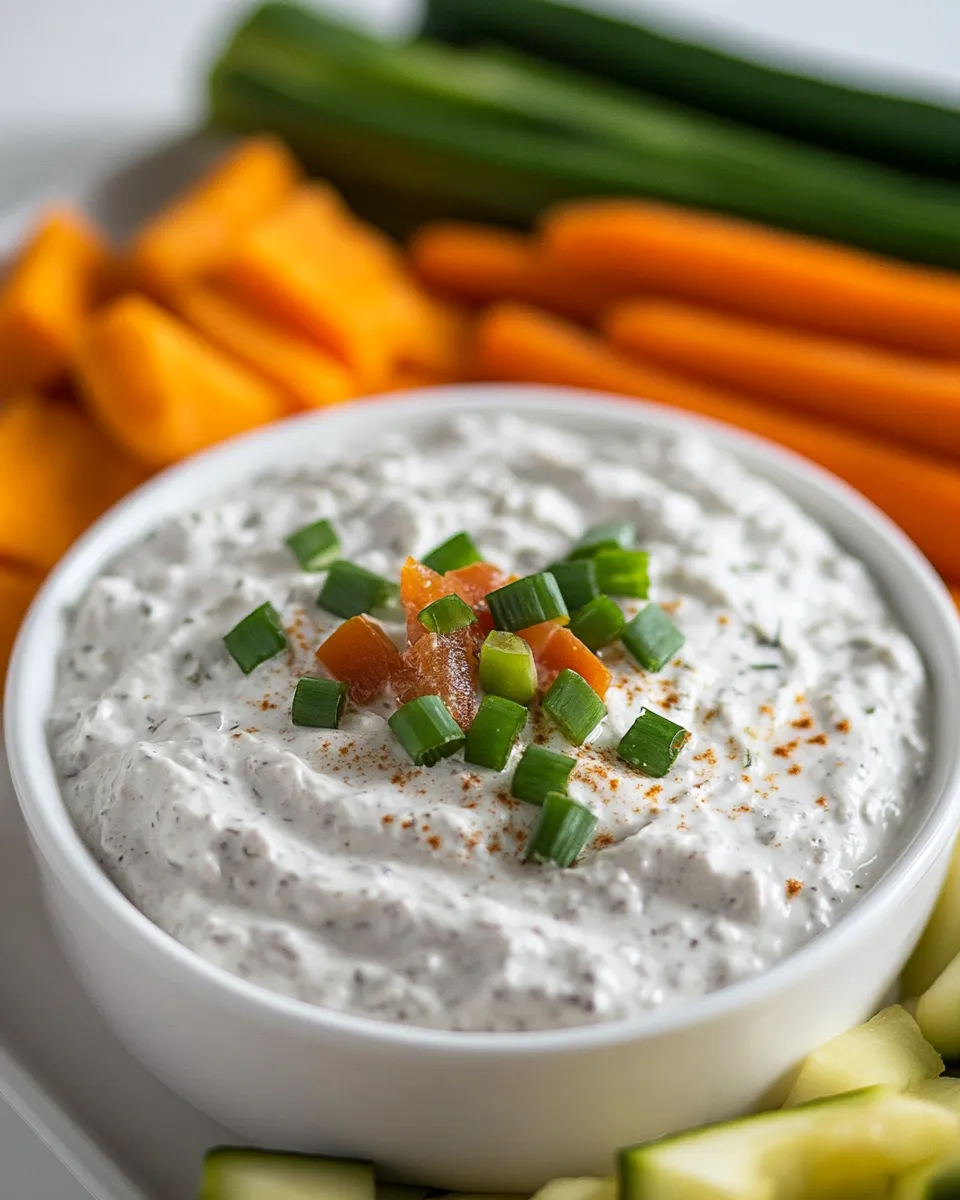 Easy Ranch Dip food shot