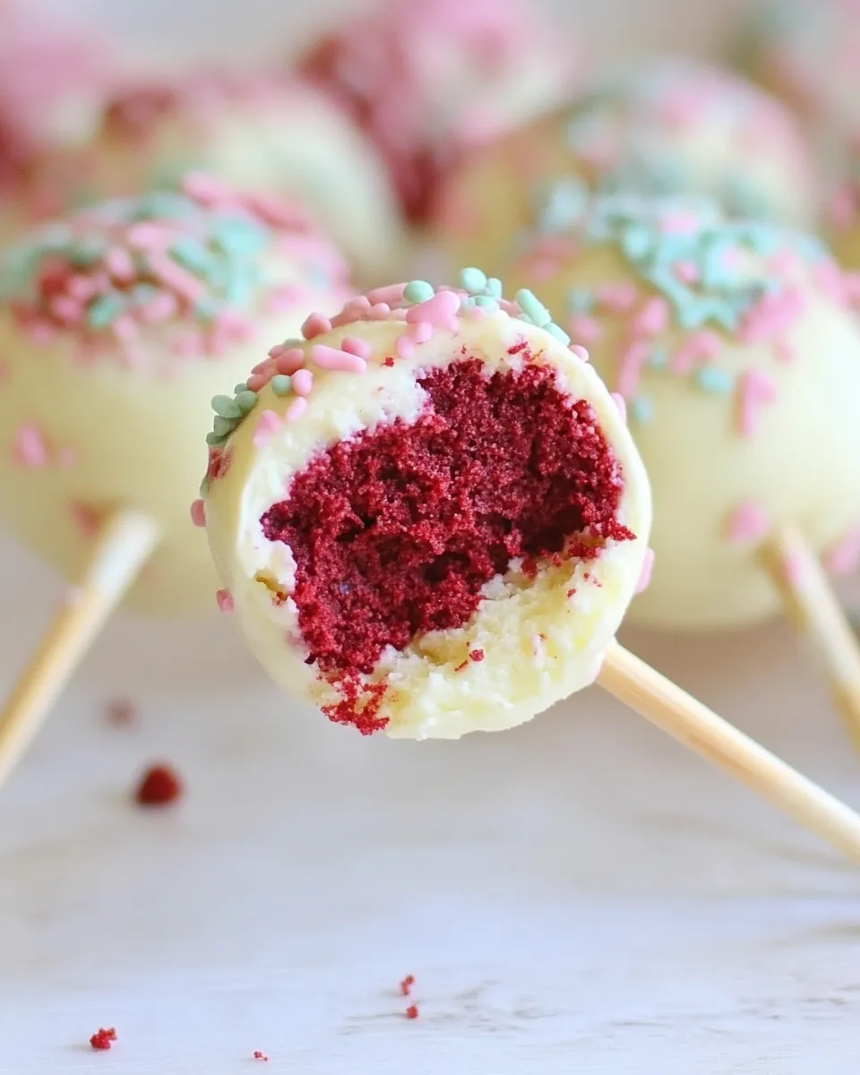 Delicious Red Velvet Cheesecake Pops picture