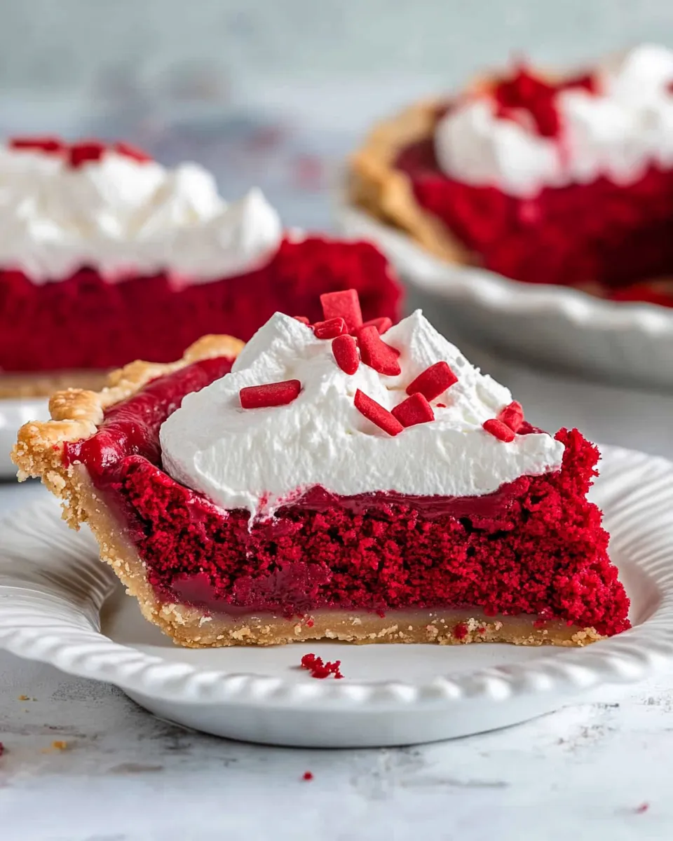 Homemade Red Velvet Pie photo