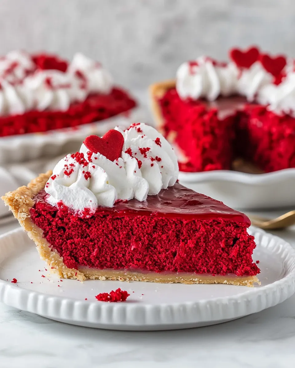 Delicious Red Velvet Pie dish photo