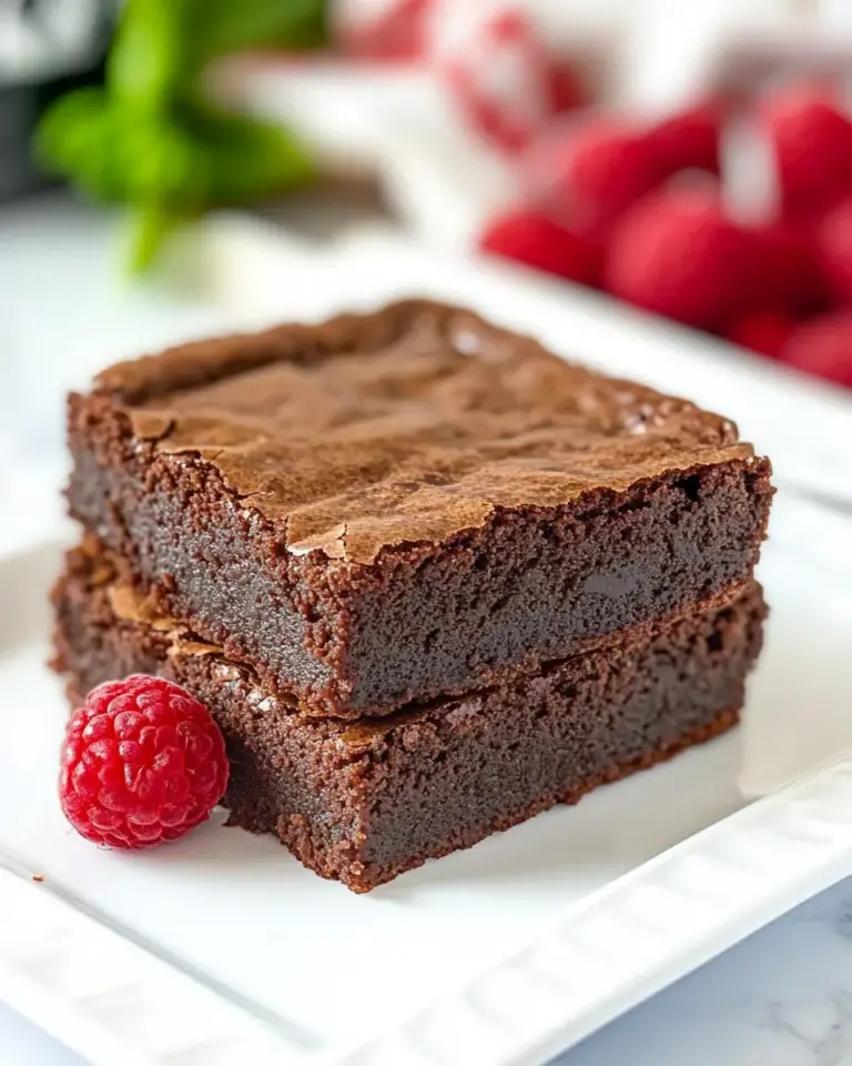 Homemade Rich Fudgy Cocoa Brownies photo