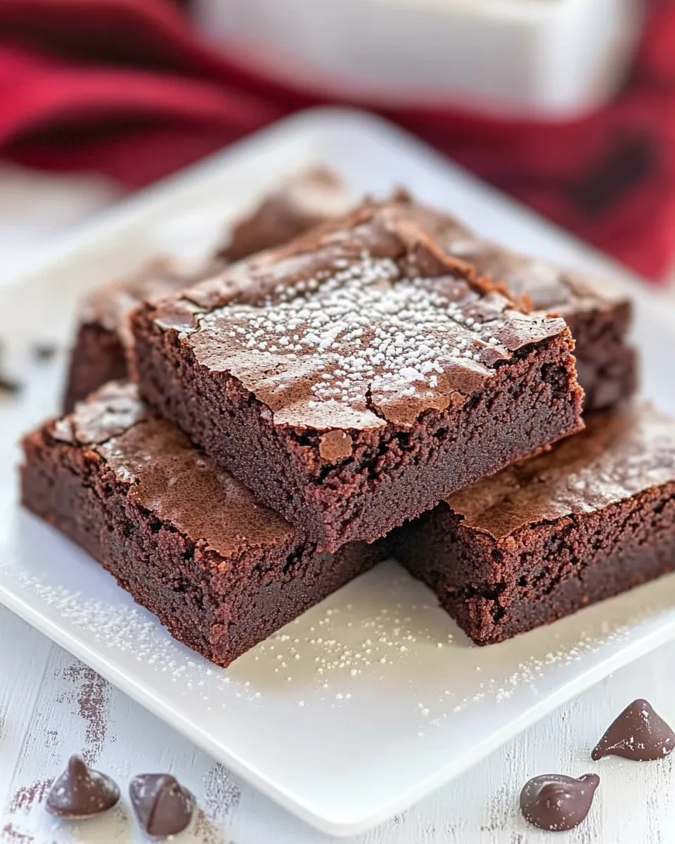 Easy Rich Fudgy Cocoa Brownies recipe photo