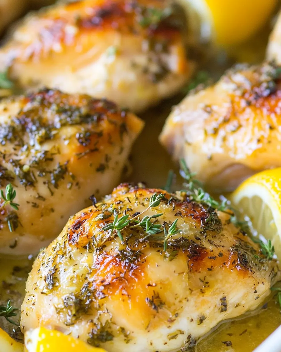 Classic Roasted Lemon Garlic Herb Chicken image