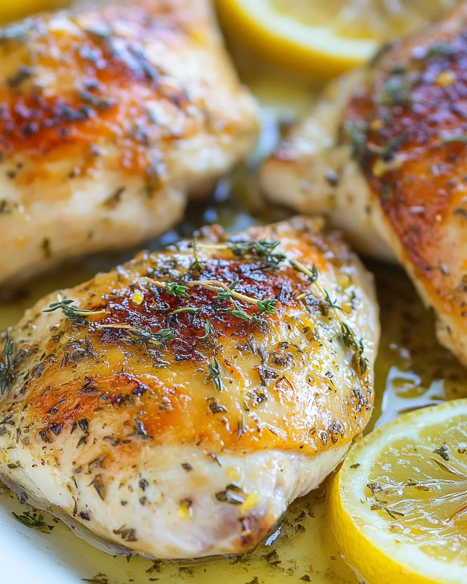 Delicious Roasted Lemon Garlic Herb Chicken dish photo