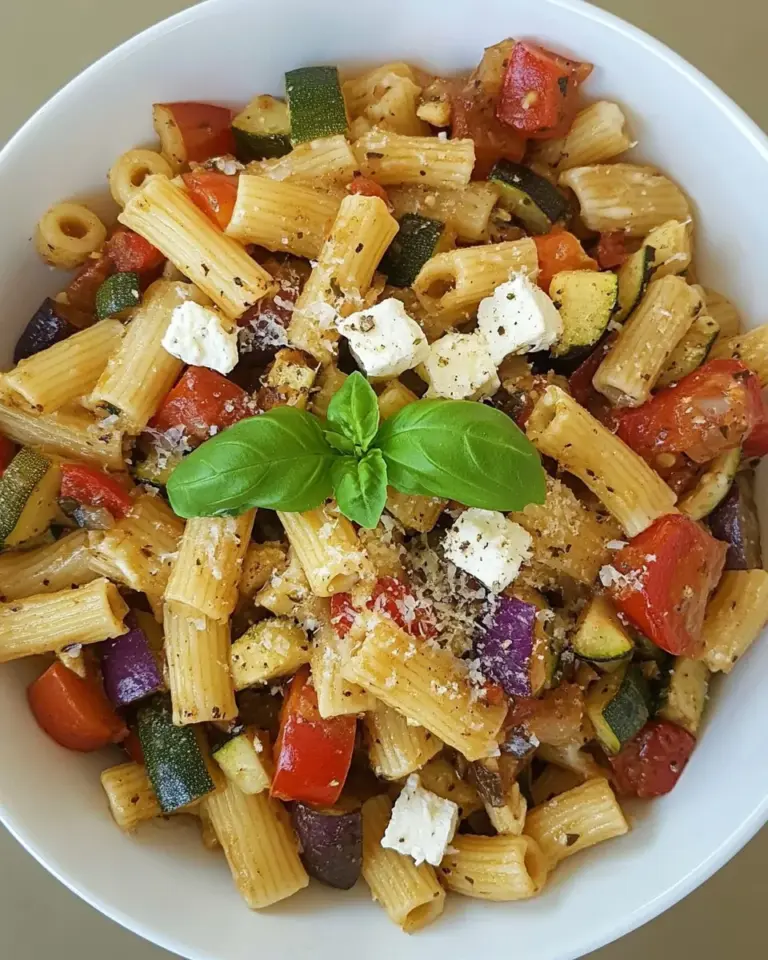 Homemade Roasted Vegetable Pasta (Easy!) recipe photo