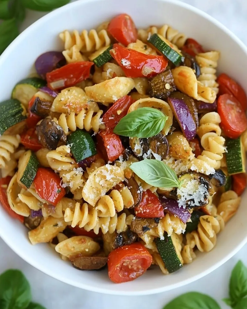 Classic Roasted Vegetable Pasta (Easy!) dish photo