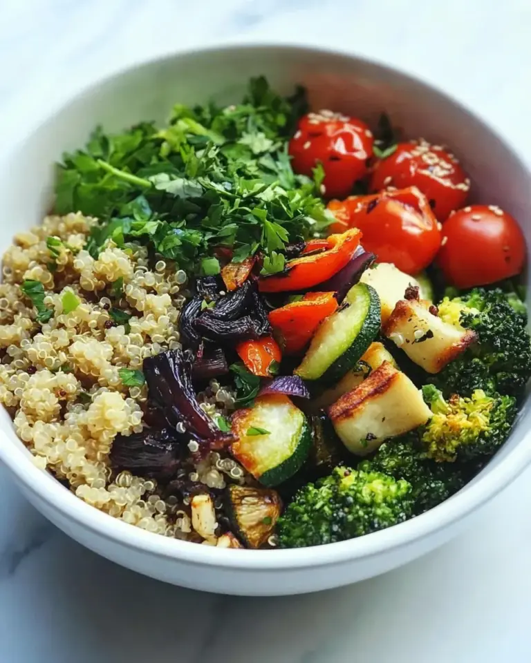 Homemade Roasted Vegetable Quinoa Buddha Bowl photo