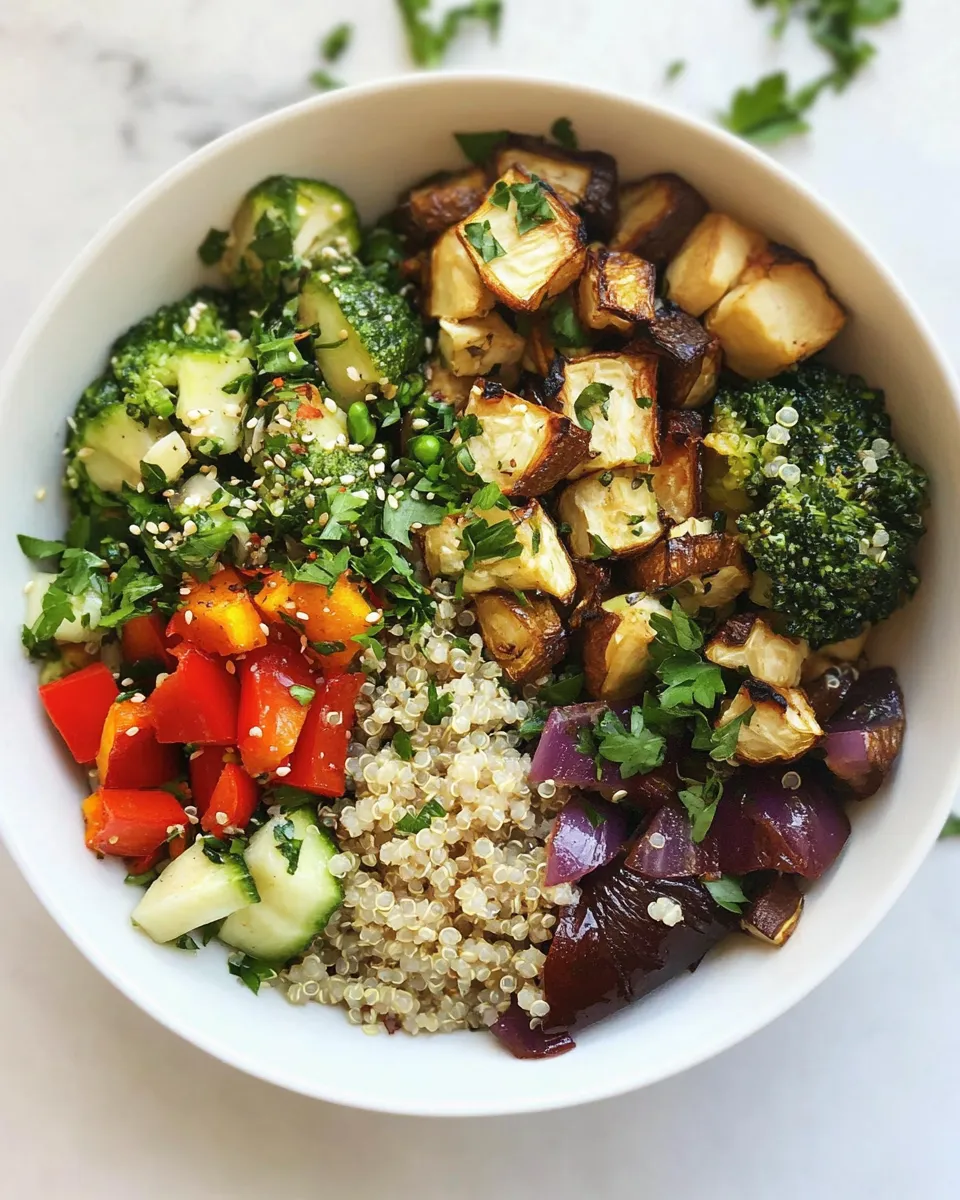 Classic Roasted Vegetable Quinoa Buddha Bowl image
