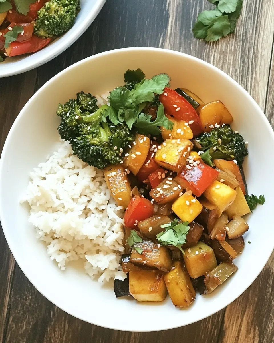 Delicious Roasted Vegetable Teriyaki Bowls recipe photo