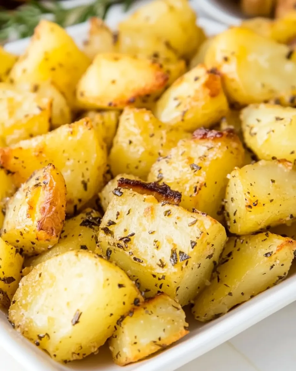 Easy Roasted Yukon Gold Potatoes food shot