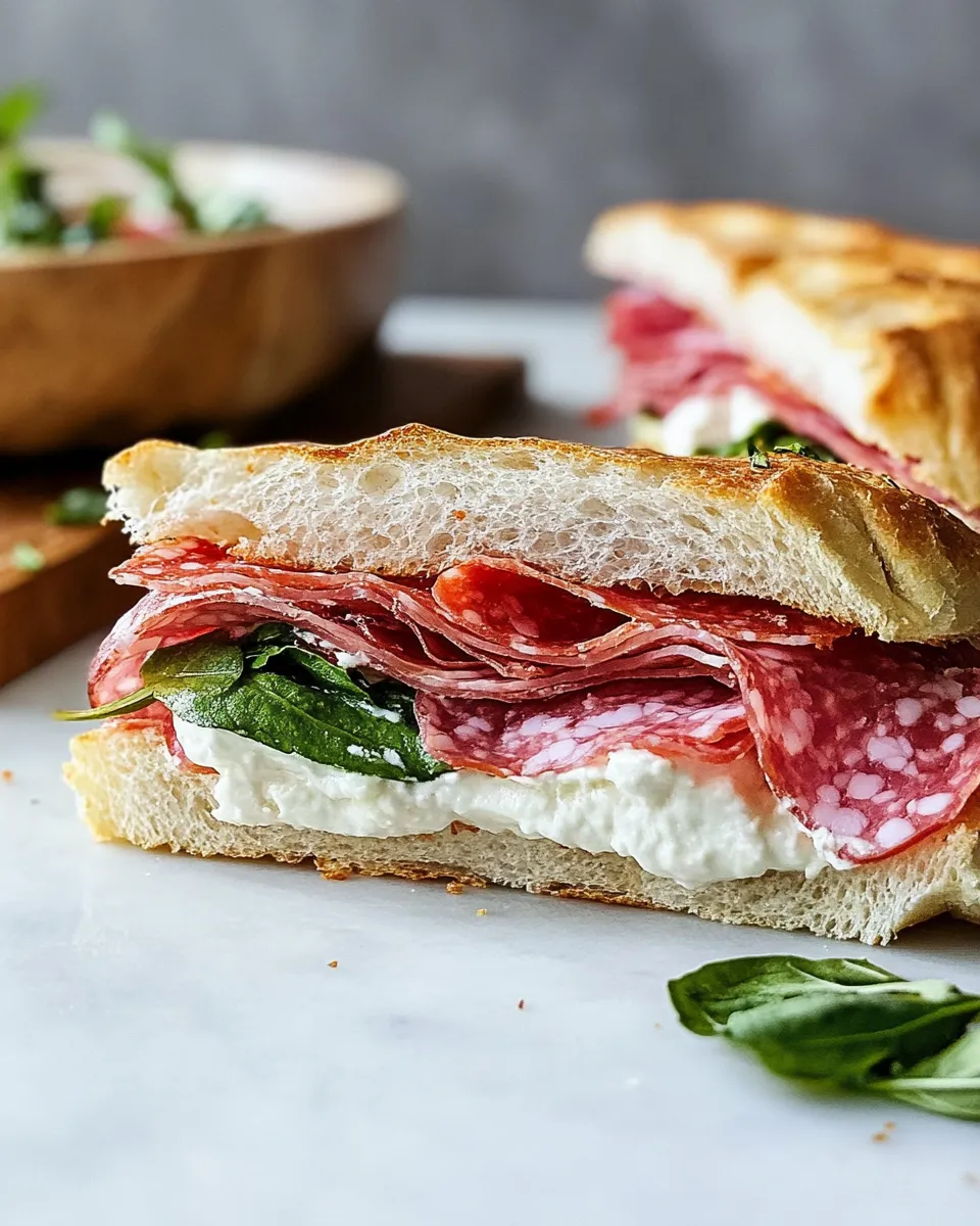 Classic Salami Sandwich image