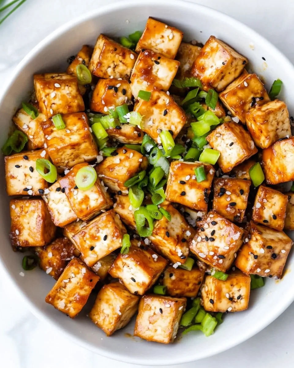 Easy Salt and Pepper Tofu food shot