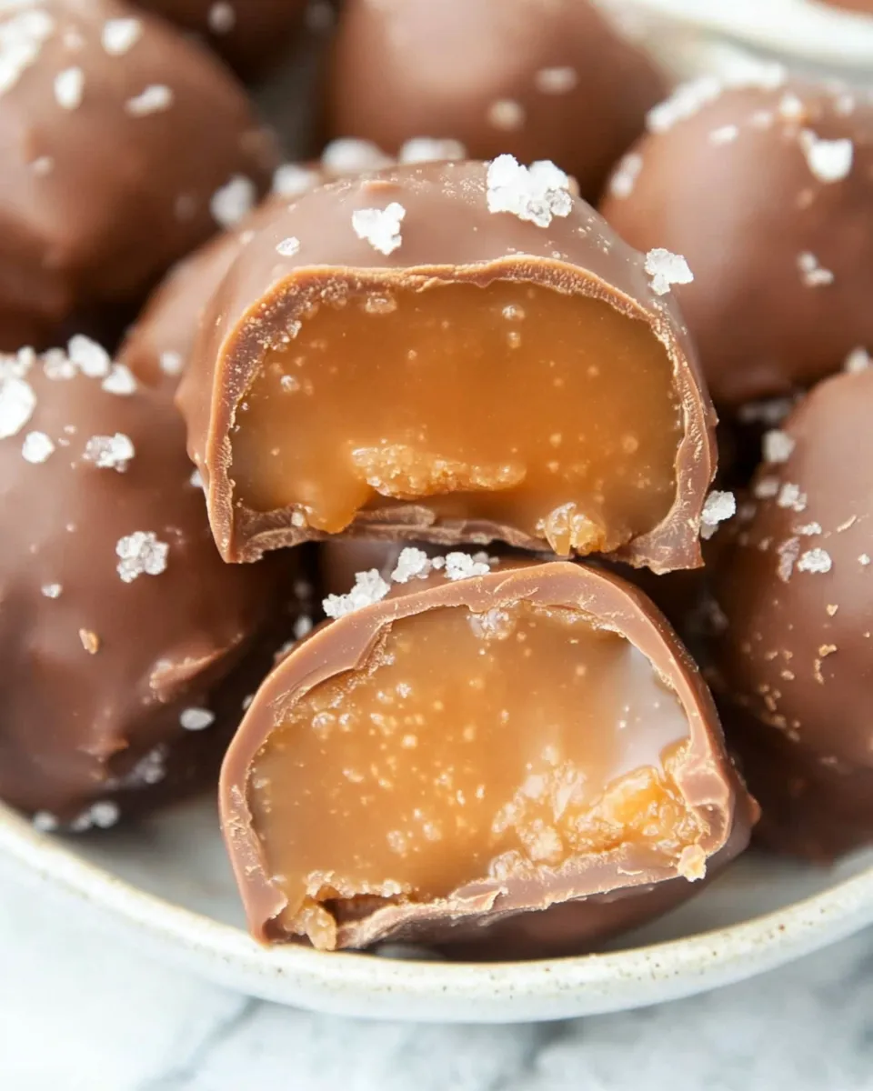 Classic Salted Chocolate Covered Caramels image