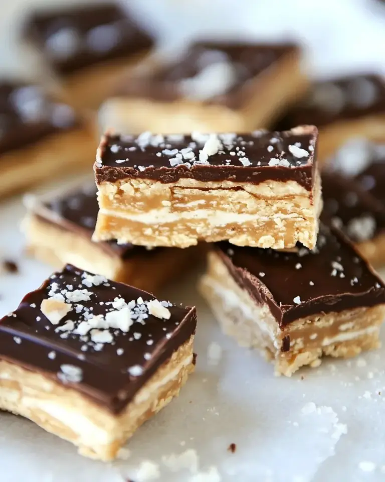 Homemade Salted Chocolate & Ritz Nougat Bars photo
