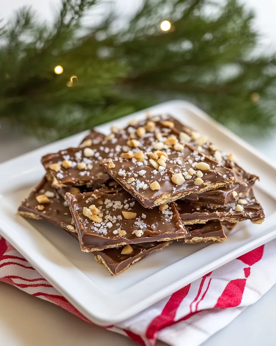 Easy Saltine Toffee recipe photo