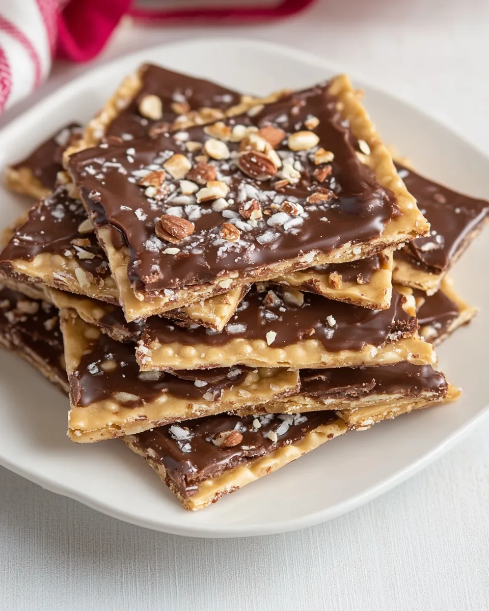 Delicious Saltine Toffee shot