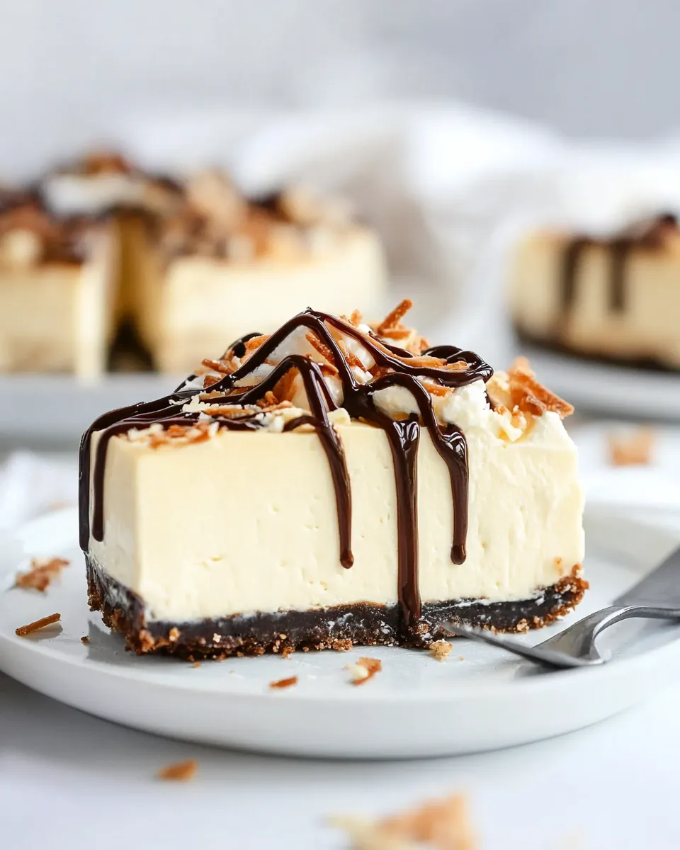Homemade Samoa Cheesecake photo