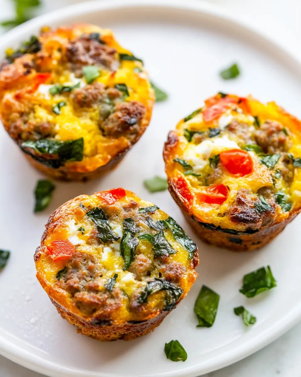 Easy Sausage Egg Muffins food shot