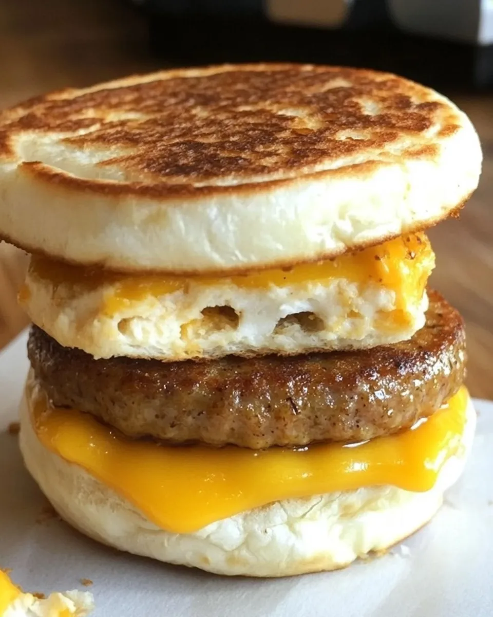 Easy Sausage McMuffin recipe photo