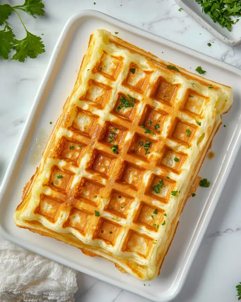 Homemade Savory Waffles recipe photo