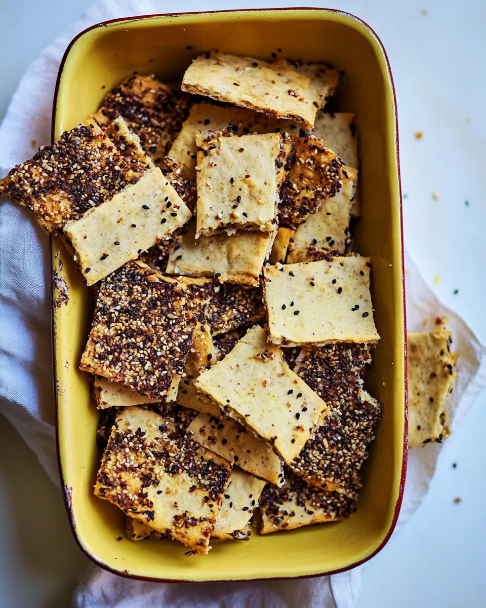 Homemade Seedy Furikake Crackers photo