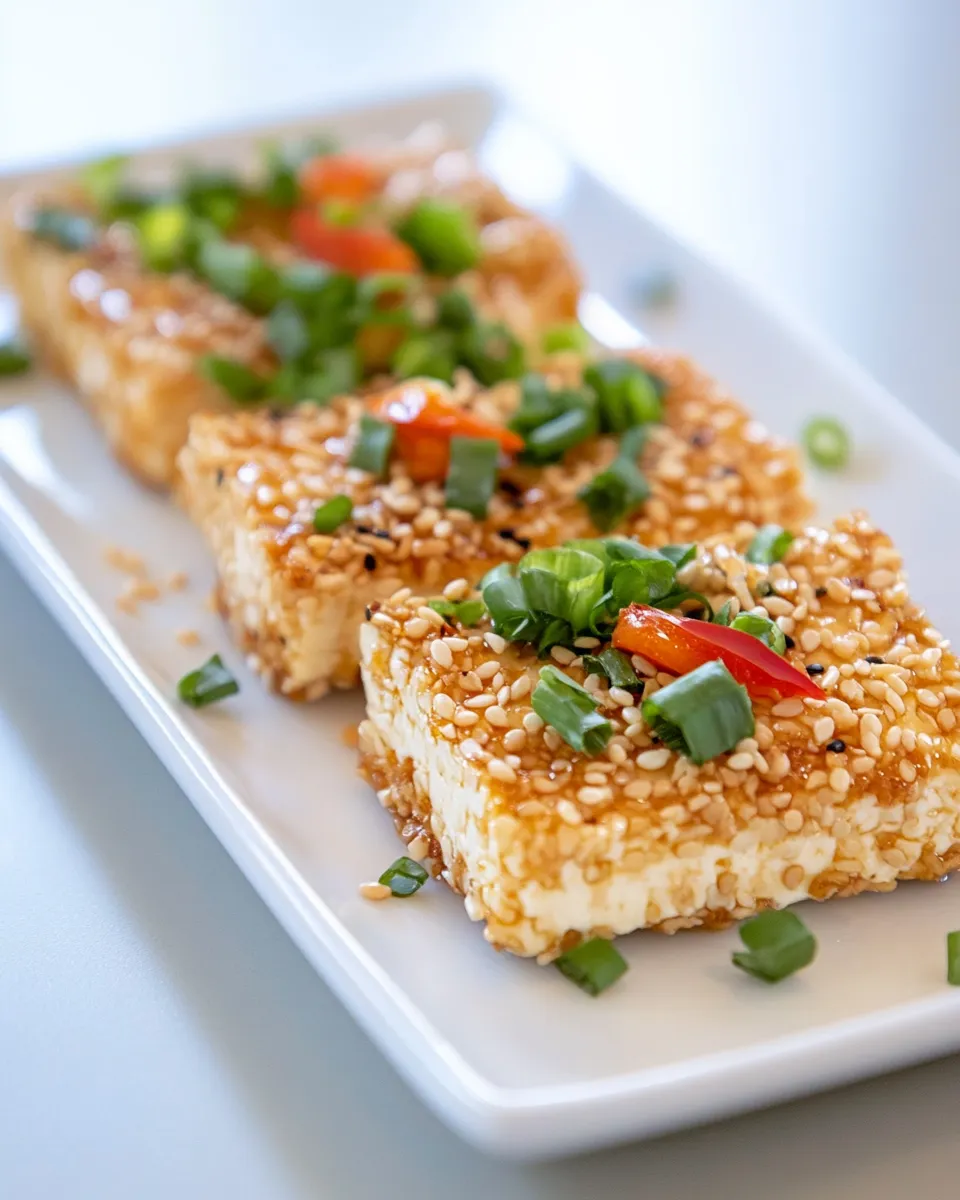 Homemade Sesame Crusted Tofu photo
