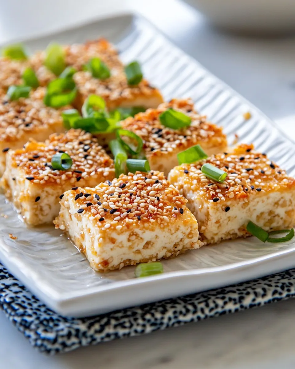 Delicious Sesame Crusted Tofu dish photo