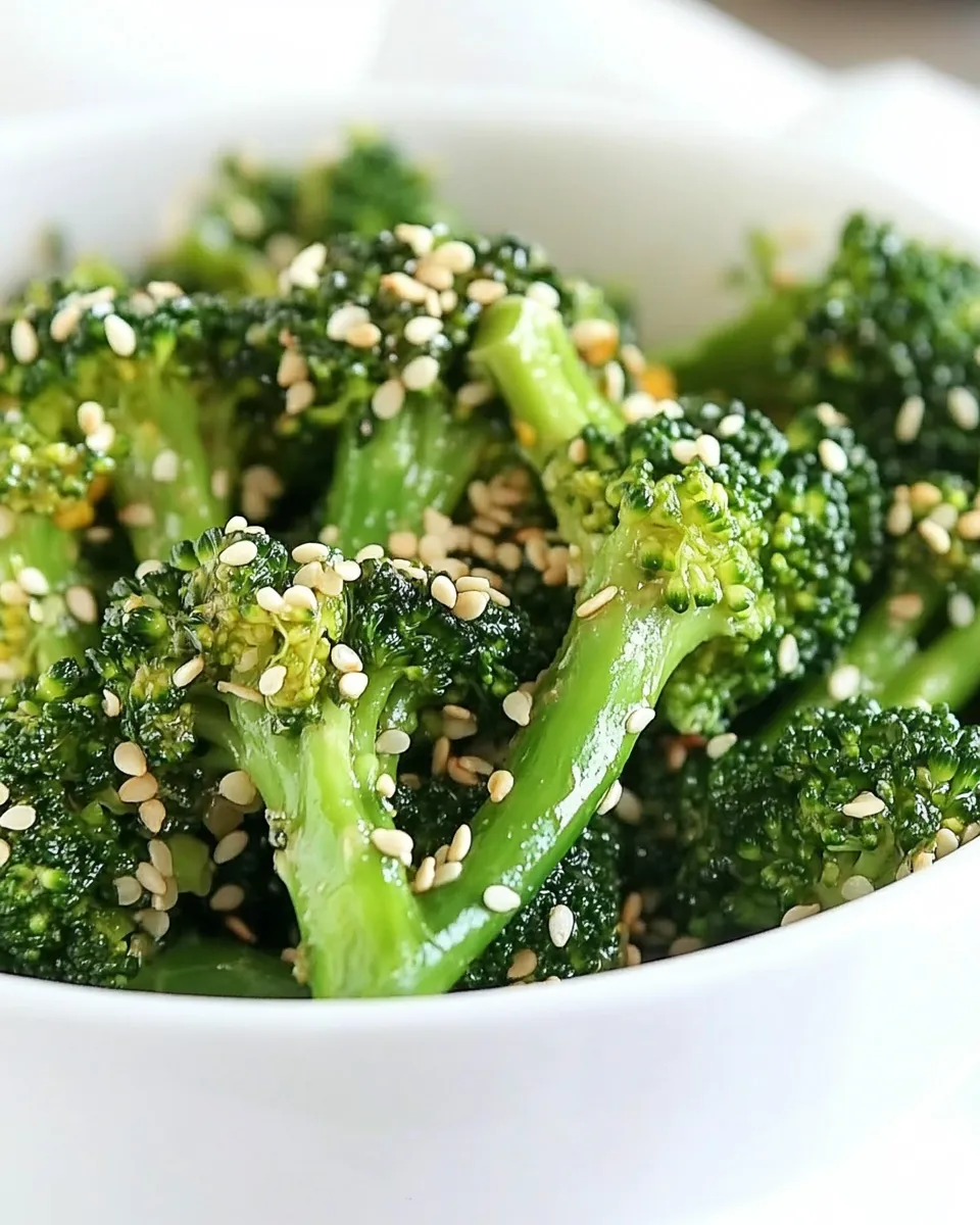 Easy Sesame Orange Broccoli food shot