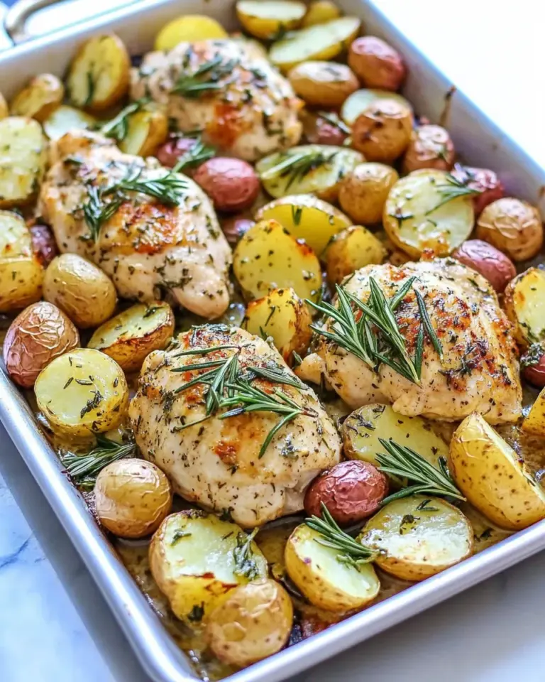Homemade Sheet Pan Lemon Rosemary Chicken and Potatoes recipe photo