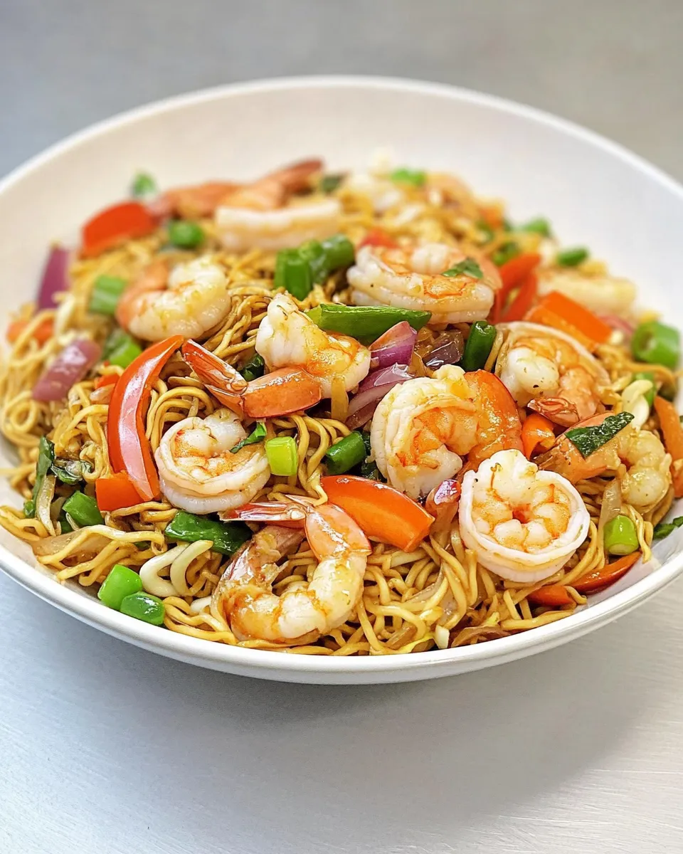 Homemade Shrimp Chow Mein Recipe photo