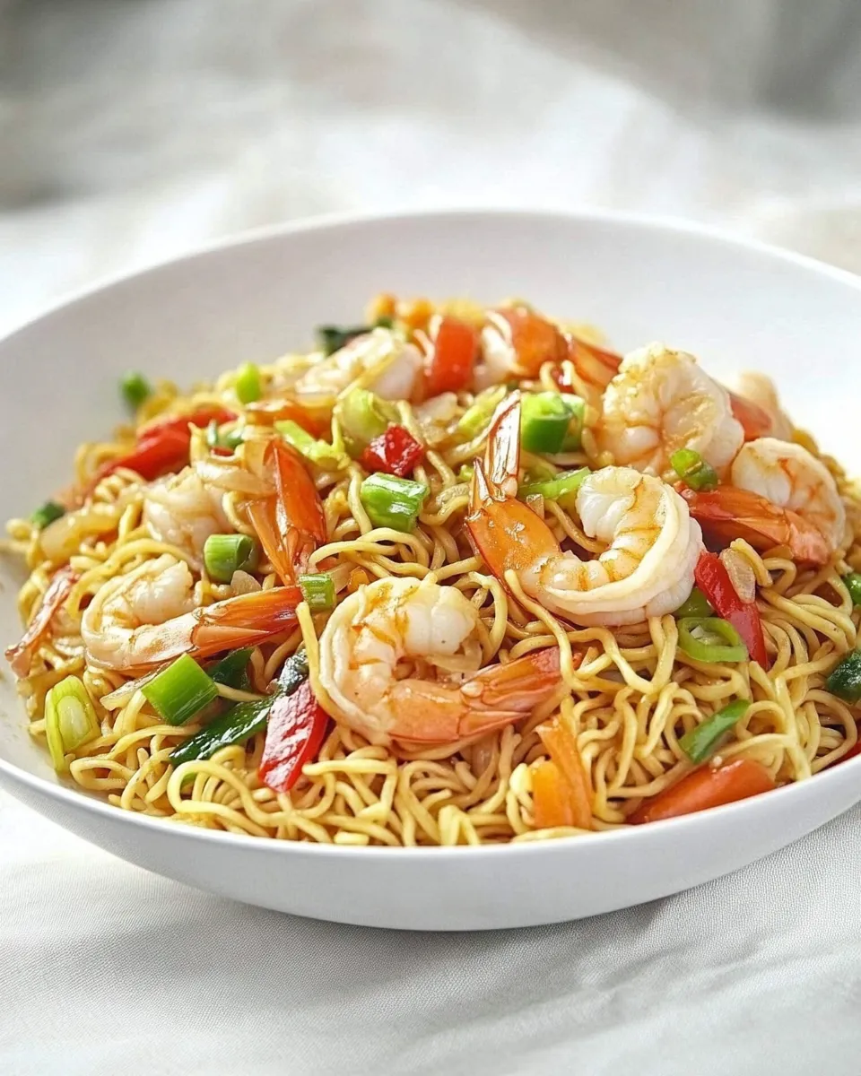 Easy Shrimp Chow Mein Recipe shot