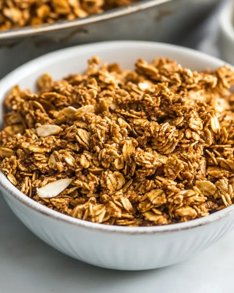 Homemade Simple Crunchy Peanut Butter Granola photo