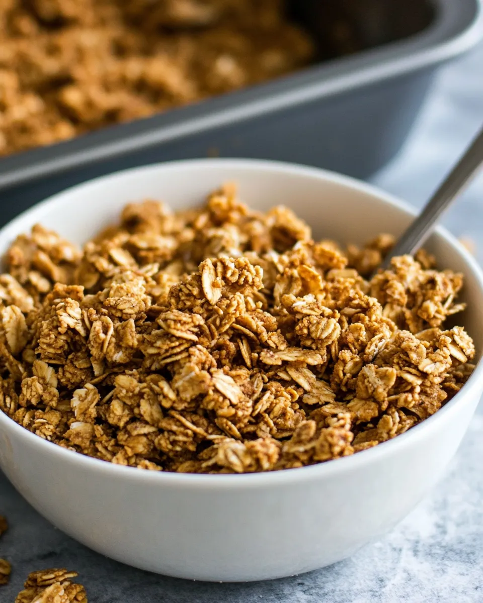 Classic Simple Crunchy Peanut Butter Granola image