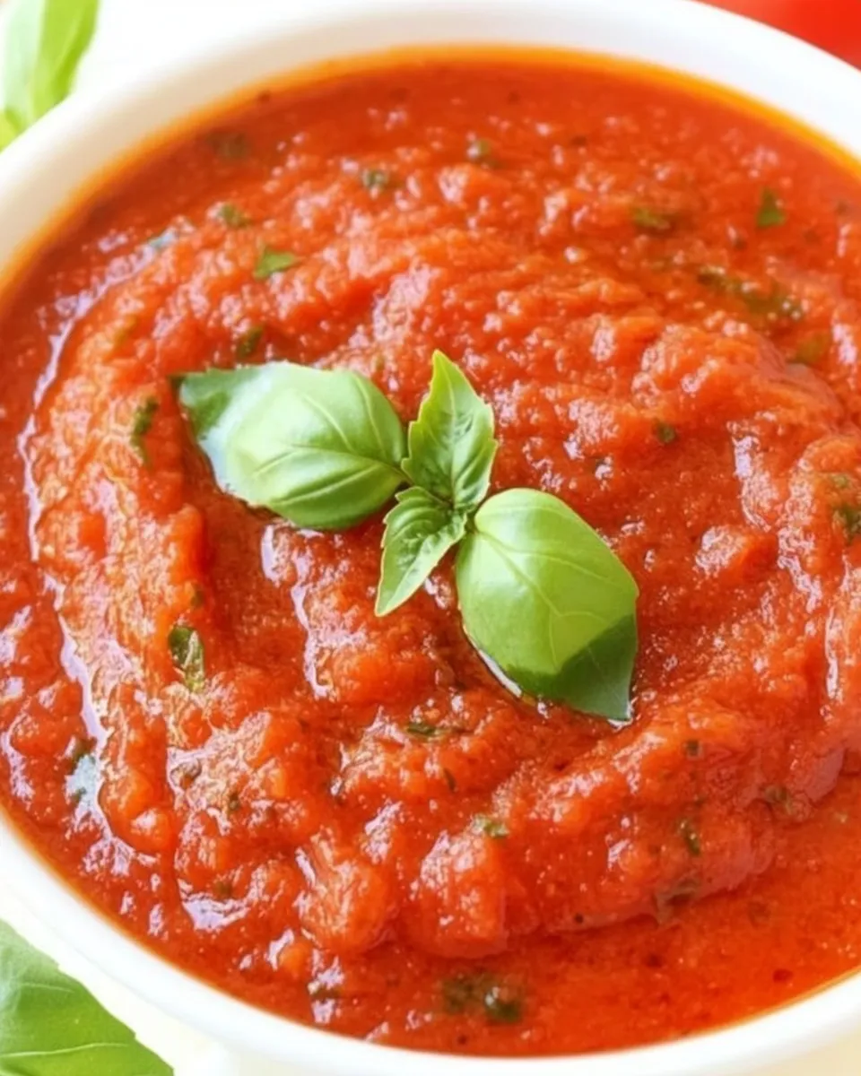 Delicious Simple Marinara Sauce Recipe food shot