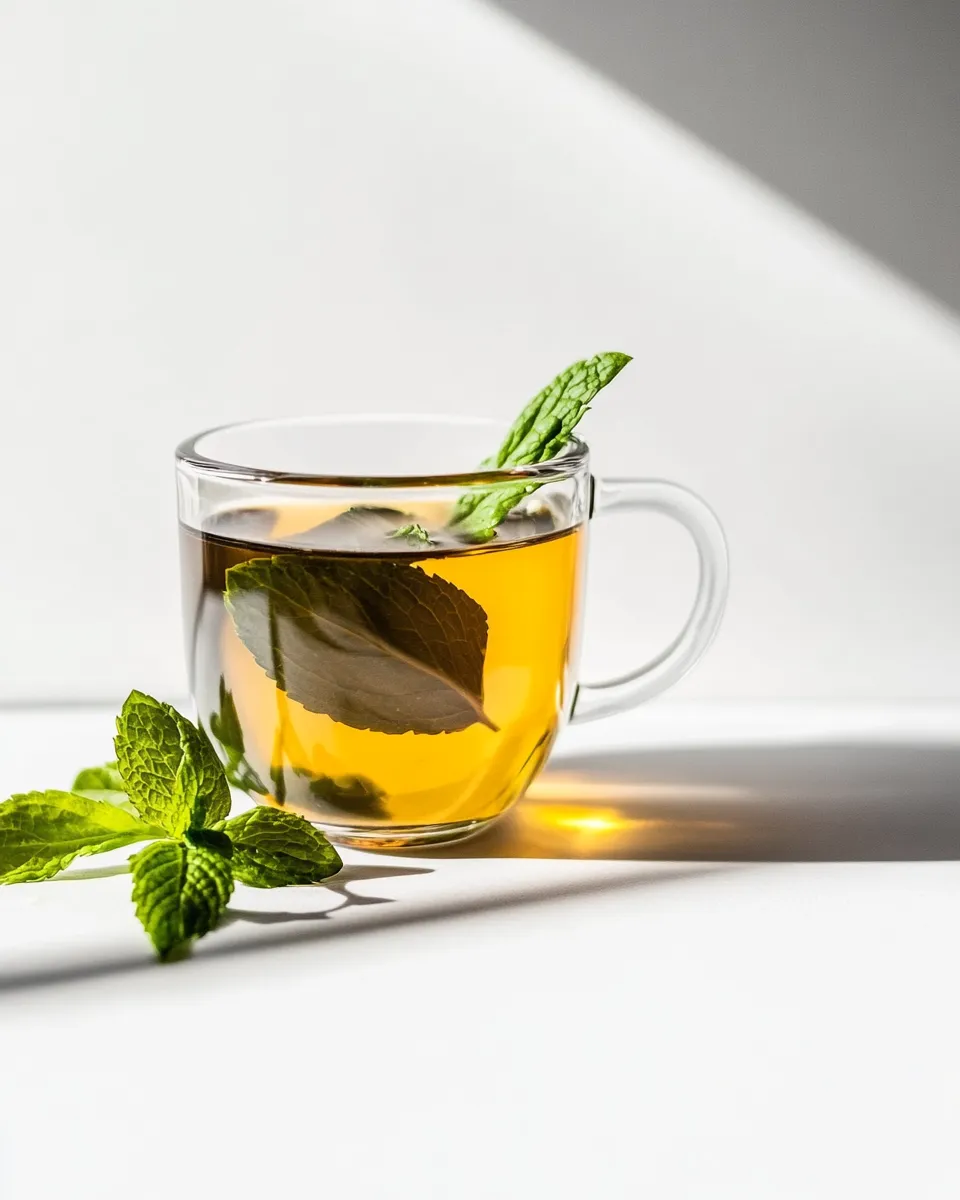 Classic Simple Mint Tea Recipe (Hot or Iced) image