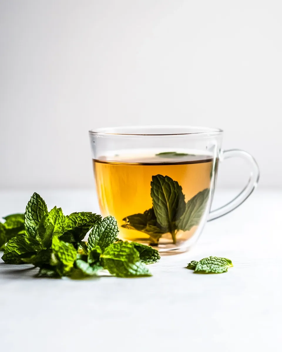 Delicious Simple Mint Tea Recipe (Hot or Iced) shot